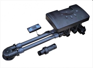 Блок управления непрерывным умягчением RunXin F135A Twin по расходу автоматический, 1,5",10 м3час