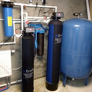 Комплексная система очистки воды STANDART 10-08, Потребители, до 4 человек, сброс 200л