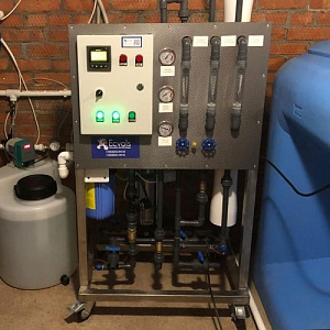 Система обратного осмоса Ecvols RO-300 Premium, с рециклом, 250 л/час или 7,2 м3/сутки, 10-15 Бар