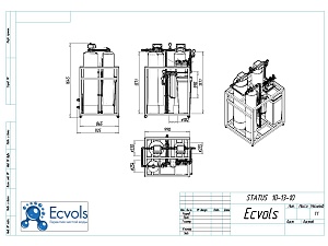 Чертеж - Система очистки воды STATUS 10-13/10 (pro), Потребители: до 5 человек, сброс 385л